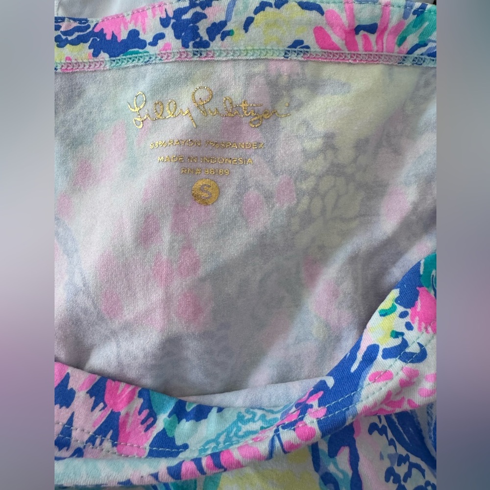 Lilly Pulitzer UPF +50 Sophie Dress SZ S Multi Mermaids Cove - Picture 10 of 16